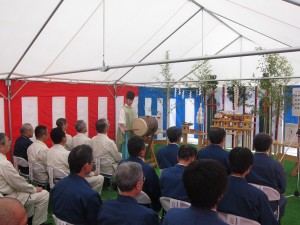 北海道新幹線軌道敷工事安全祈願祭