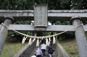青森県神社庁被災地視察旅行　陸前高田市　月山神社