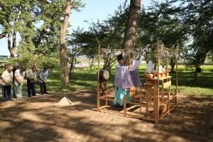 郷沢稲荷神社社殿（幣拝殿）新築工事地鎮祭