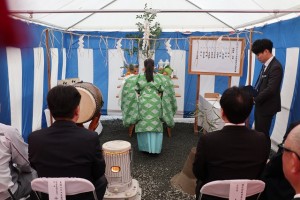 （仮称）日本アクア青森様の営業所新築工事　地鎮祭